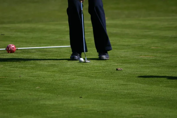 Golfe Jogo Bola Conceito Esporte — Fotografia de Stock