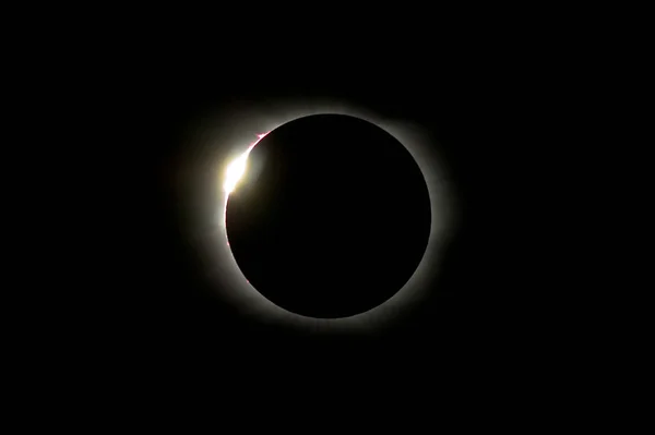 Eclipse Solar Céu Astronomia — Fotografia de Stock