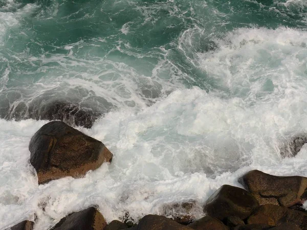 Les Falaises Craie Rgen Sont Jetées Dans Mer — Photo