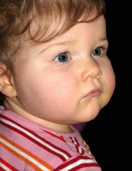 Close Portret Van Schattige Baby — Stockfoto