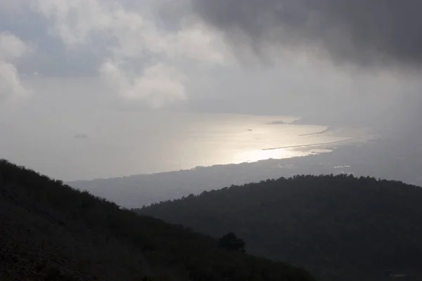 Vista Monte Vesuvius Maçãs — Fotografia de Stock