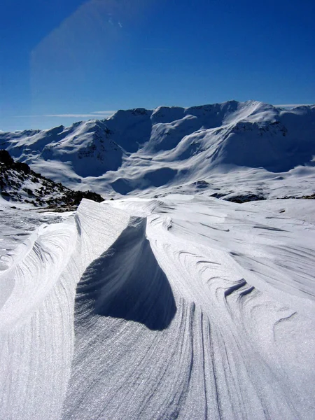 Interessante Come Osservare Fenomeni Geologici Sulla Neve — Foto Stock