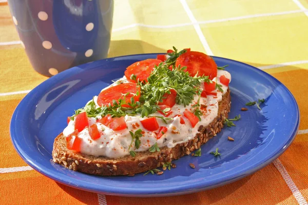 Weiß Gebackene Brotscheiben — Stockfoto