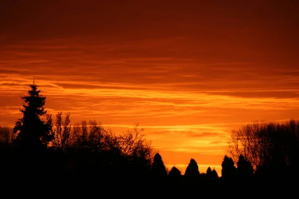 Východ Slunce Nebo Západ Slunce Krásná Obloha — Stock fotografie