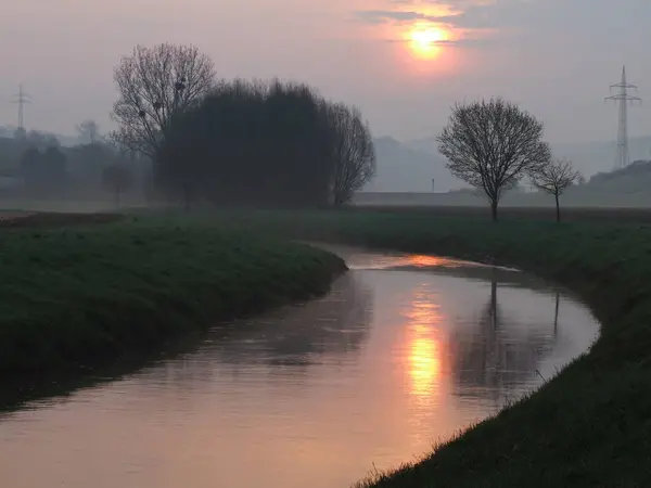 Matin Sur Rivière — Photo