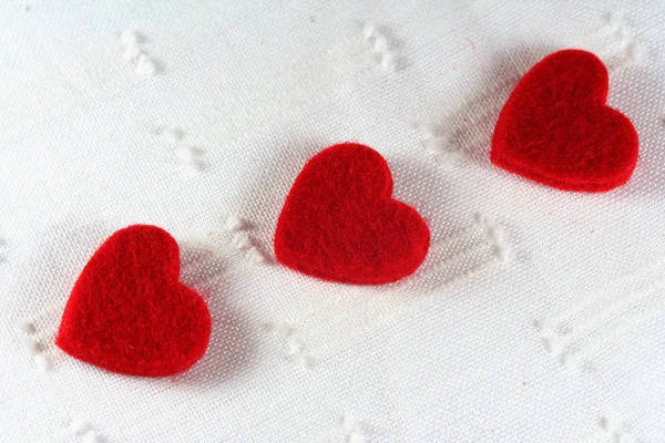 Three Hearts Unison — Stock Photo, Image
