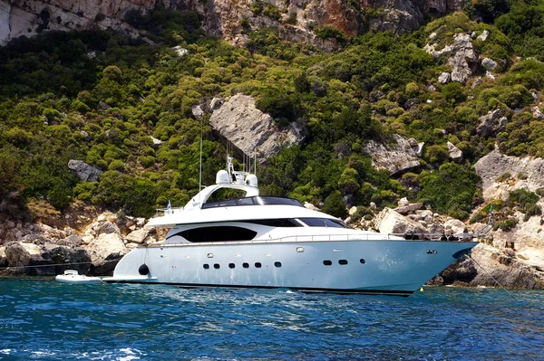 Luxusní Jachta Moři — Stock fotografie