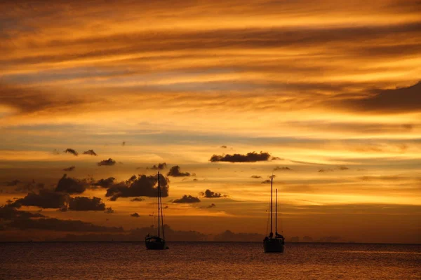 Cruzeiro Pôr Sol Caribe Dourado — Fotografia de Stock