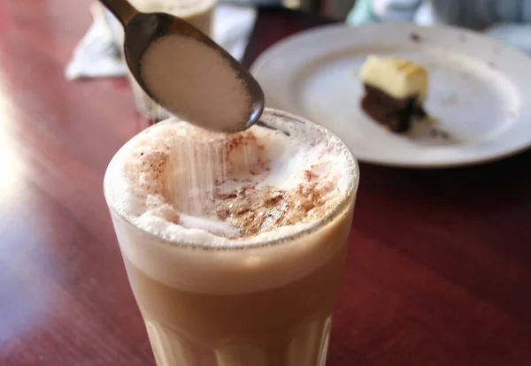 Sugar Milk Coffee — Stock Photo, Image