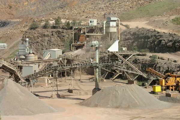 Mineração Rocha Uma Pedreira Steinbergen — Fotografia de Stock