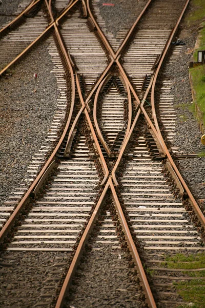 Железнодорожные Пути Явкой — стоковое фото