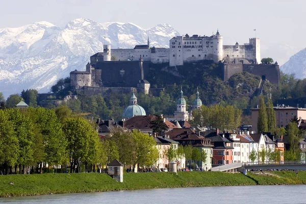 Uitzicht Het Fort Hohensalzburg — Stockfoto