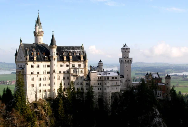 Het Sprookjesachtige Kasteel Van Koning Ludwig Van Bavaria Schwangau Allgu — Stockfoto