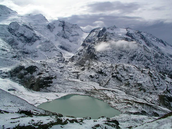 Vue Panoramique Sur Paysage Alpin Majestueux — Photo