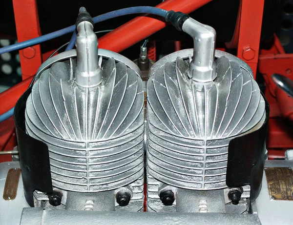 Деталь Большого Двигателя Автомобиля — стоковое фото