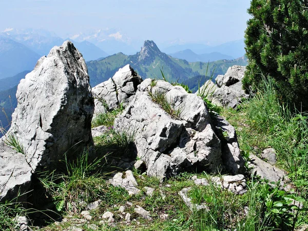 Vista Panoramica Maestosi Paesaggi Alpini — Foto Stock