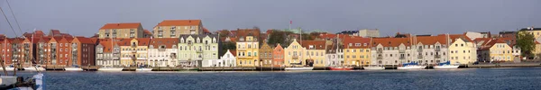 Праздничные Поздравления Балтики Всем Пантерам Линия Гавани Snderborg Denmark Изображений — стоковое фото