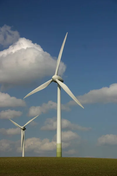 Windturbines Industrie Hernieuwbare Energie — Stockfoto