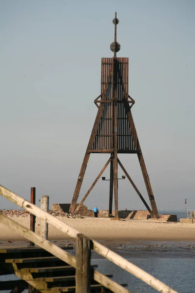 Milstolpe För Cuxhaven — Stockfoto