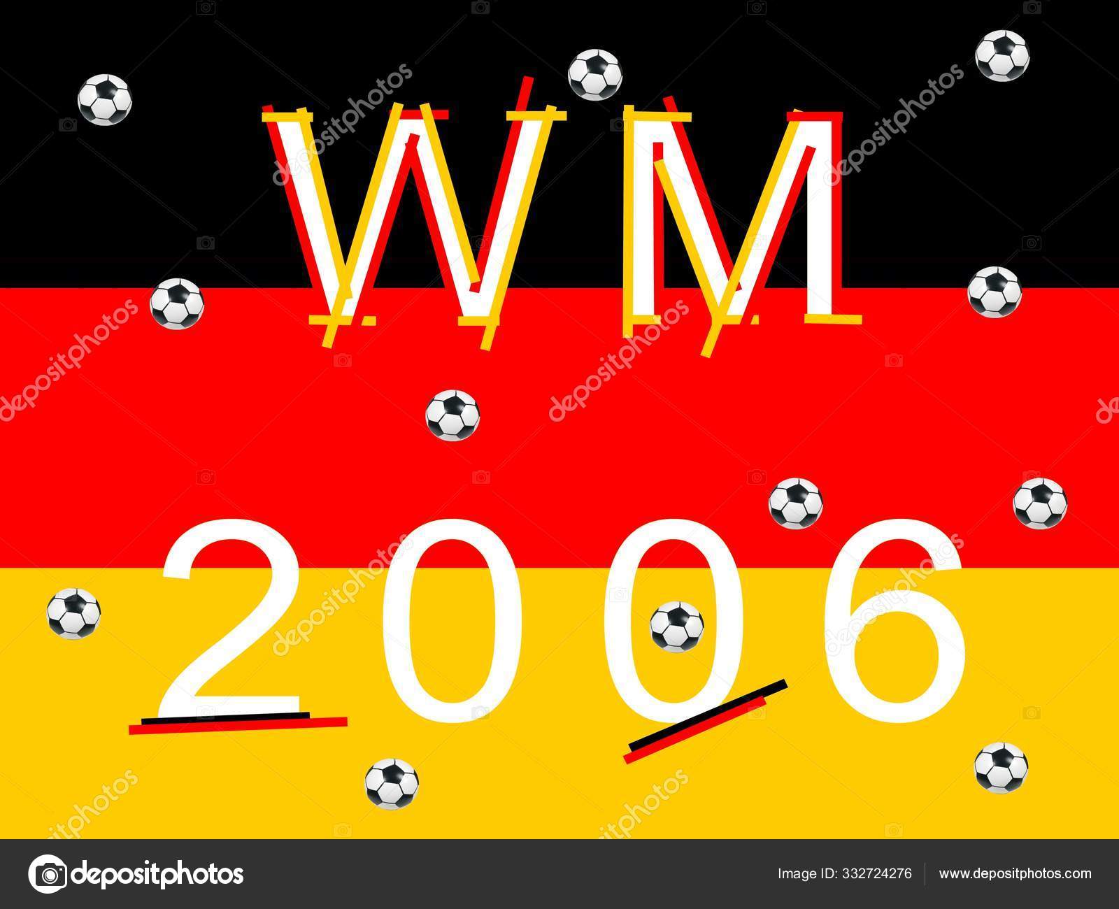 World Cup 2006 Germany Flag Background Stock Photo by
