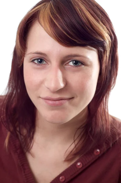 Retrato Una Mujer Hermosa — Foto de Stock