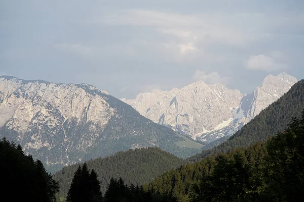 Vista Panorámica Del Majestuoso Paisaje Los Alpes — Foto de Stock