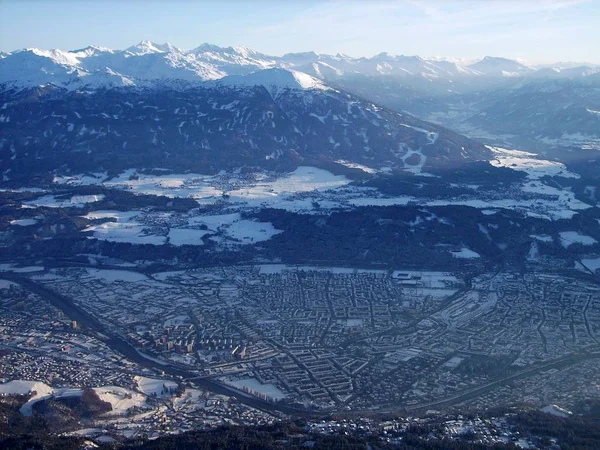 Prachtig Uitzicht Alpen Bergen Achtergrond — Stockfoto