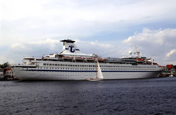 Scenic Uitzicht Zeilboot Details — Stockfoto