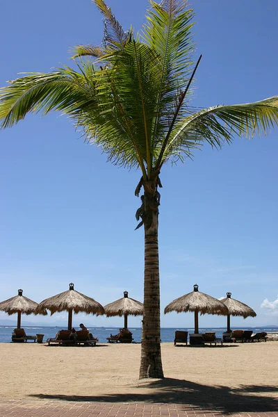 Пляжи Бали Могут Сравниться Красивыми Пляжами Кариесе Дворового Пляжа Белым — стоковое фото