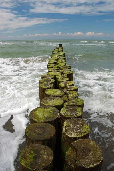 Vista Una Bellissima Costa Del Mare — Foto Stock