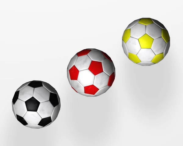 Ποδοσφαιρικός Αγώνας Αθλητική Μπάλα — Φωτογραφία Αρχείου