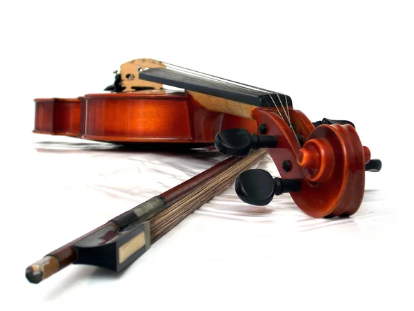 흰색으로 분리되어 바이올린 — 스톡 사진
