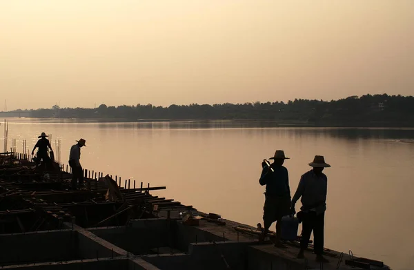 Werknemers Mekong — Stockfoto