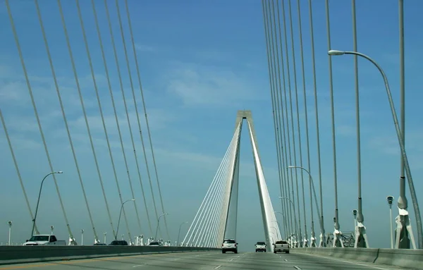 Ameryka Południowa Karolina Południowa Charleston Most Silasa Pearmana — Zdjęcie stockowe