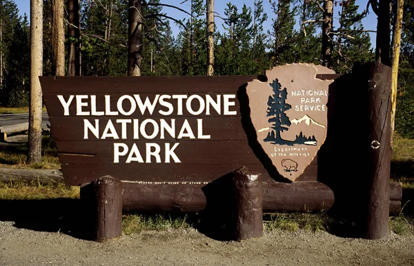Yellowstone National Park Parco Nazionale Americano Situato Negli Stati Uniti — Foto Stock