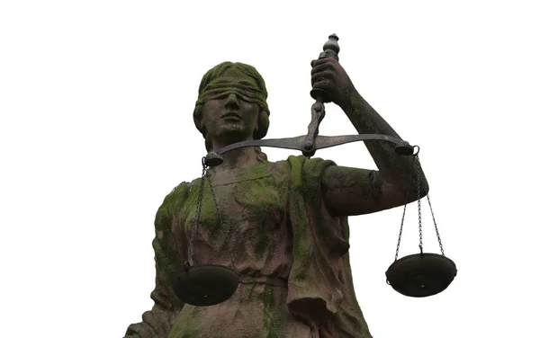 Statue Der Gerechtigkeit Der Stadt — Stockfoto