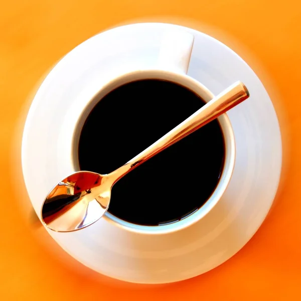 Köstlichen Frisch Zubereiteten Kaffee Nahsicht — Stockfoto