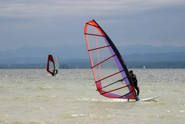 Sport Acquatici Estivi Wind Surf — Foto Stock