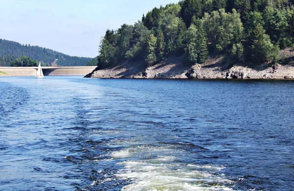 Scenisk Över Segelbåt Detaljer — Stockfoto