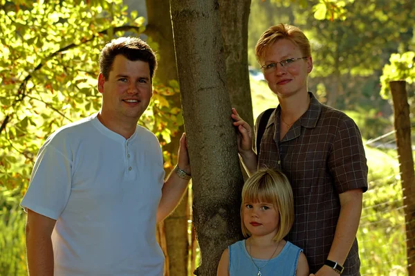 Porträtt Lycklig Familj Släktskap Koncept — Stockfoto