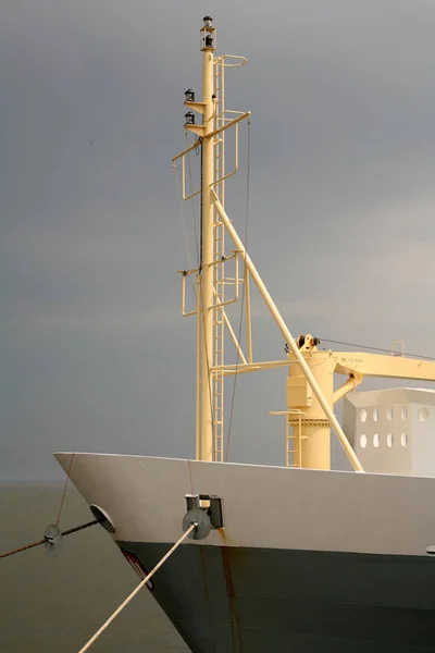 Vista Panorámica Los Detalles Del Barco Vela — Foto de Stock