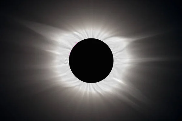 Eclipse Solar Céu Astronomia — Fotografia de Stock