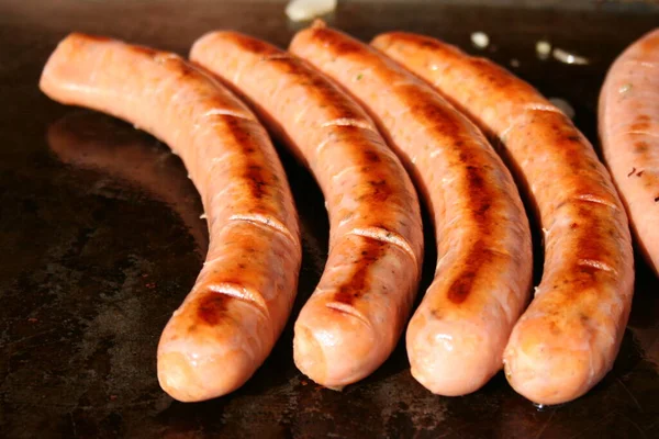 Snack Sausage Plate — Stock Photo, Image