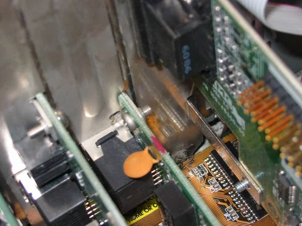 计算机微电路 电子背景 — 图库照片