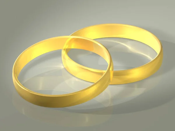 Alyanslar Evlilik Mücevherleri — Stok fotoğraf