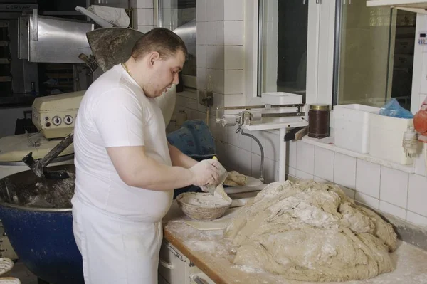 Nahaufnahme Von Bäckereiproduktionen — Stockfoto