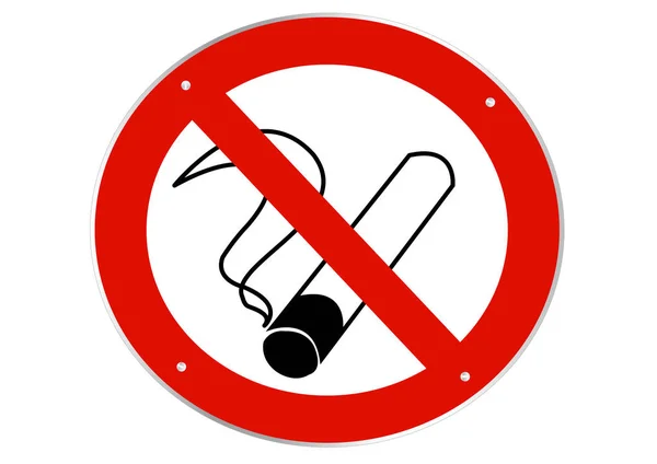 Stock Vector Current Topic Public Smoking Ban — Stock Photo, Image