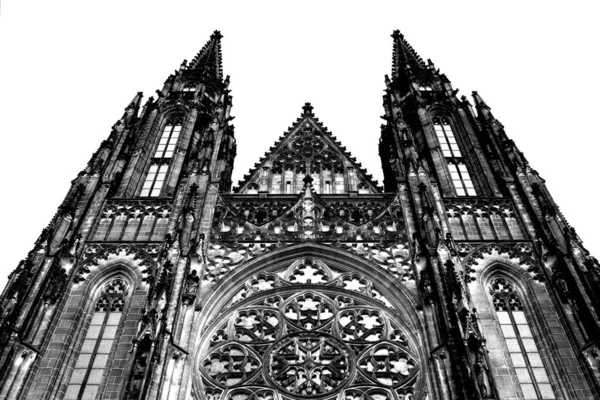Malowniczy Widok Majestatyczną Architekturę Katedry — Zdjęcie stockowe