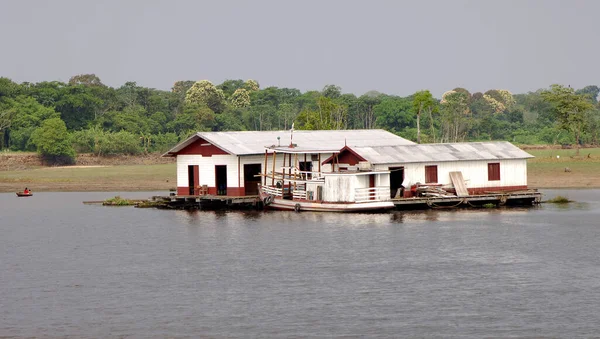 Bateau Logement Sur Rio Negro Brasilen — Photo