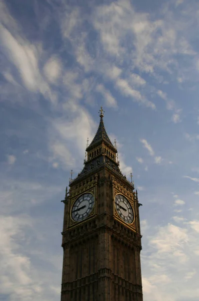 Big Ben Στο Λονδίνο Ηνωμένο Βασίλειο — Φωτογραφία Αρχείου